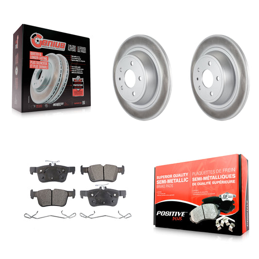 [Arrière] Kit de disque (revêtu) et plaquette (semi-métallique) de frein pour Ford Fusion Lincoln MKZ KGF-101289