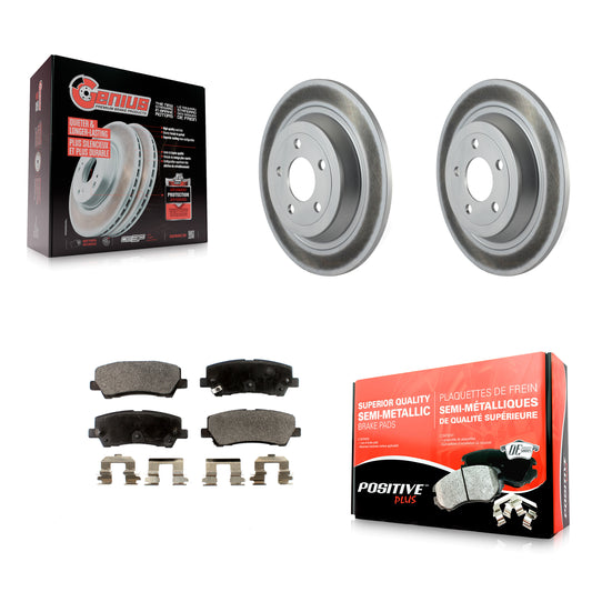 [Arrière] Kit de disque (revêtu) et plaquette (semi-métallique) de frein pour Ford Mustang KGF-101293
