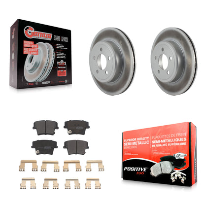 [Arrière] Kit de disque (revêtu) et plaquette (semi-métallique) de frein pour Dodge Charger Chrysler 300 Challenger Magnum KGF-101309