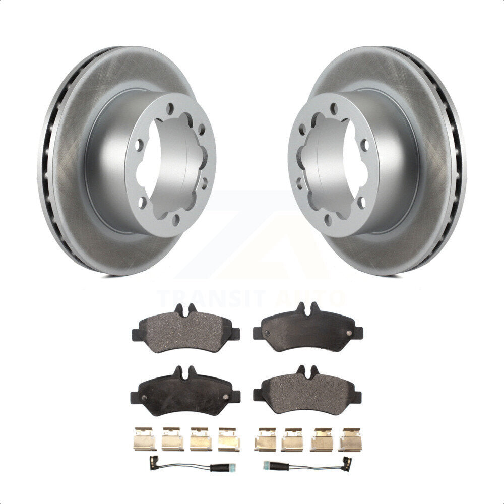 [Arrière] Kit de disque (revêtu) et plaquette (semi-métallique) de frein pour Mercedes-Benz Sprinter 3500 KGF-101319 par Transit Auto
