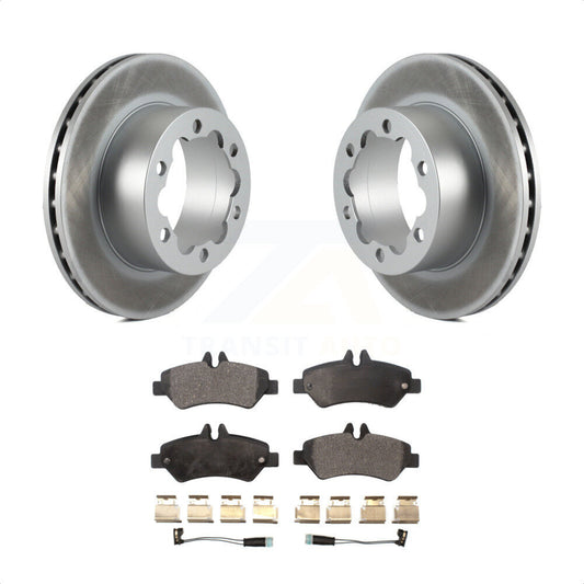 [Arrière] Kit de disque (revêtu) et plaquette (semi-métallique) de frein pour Mercedes-Benz Sprinter 3500 KGF-101319 par Transit Auto