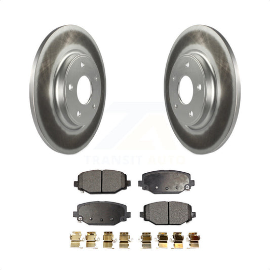 [Arrière] Kit de disque (revêtu) et plaquette (semi-métallique) de frein pour Dodge Grand Caravan Journey Chrysler Town & Country Ram C/V Volkswagen Routan KGF-101331 par Transit Auto