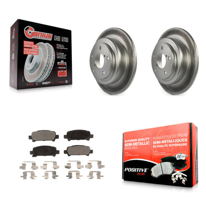 [Arrière] Kit de disque (revêtu) et plaquette (semi-métallique) de frein pour Subaru Forester Impreza KGF-101337