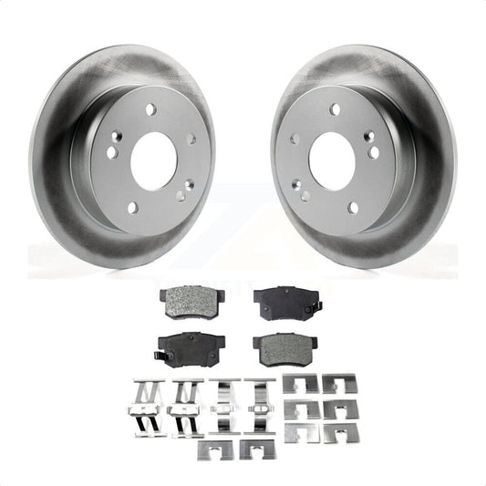 [Arrière] Kit de disque (revêtu) et plaquette (semi-métallique) de frein pour Honda Accord Civic Acura RSX Integra KGF-101352 par Transit Auto