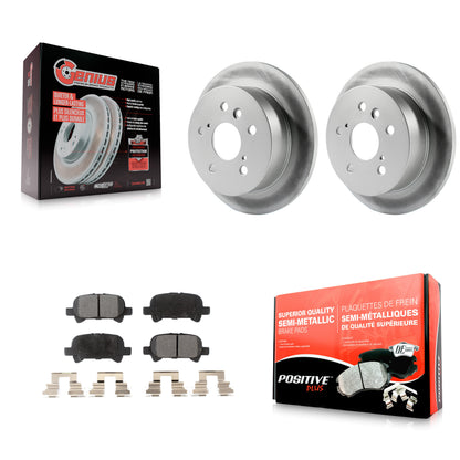 [Arrière] Kit de disque (revêtu) et plaquette (semi-métallique) de frein pour Toyota Camry Avalon Solara KGF-101368
