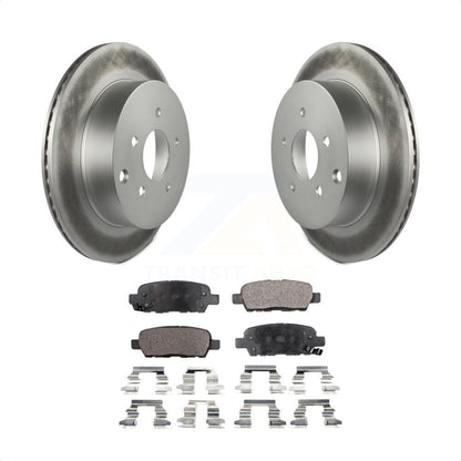 [Arrière] Kit de disque (revêtu) et plaquette (semi-métallique) de frein pour Nissan Murano INFINITI Pathfinder QX60 Q50 Quest FX35 JX35 Q60 M37 QX70 Q70 Q70L FX45 FX37 M56 M35h KGF-101383 par Transit Auto