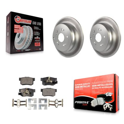 [Arrière] Kit de disque (revêtu) et plaquette (semi-métallique) de frein pour Honda CR-V Acura RDX KGF-101403