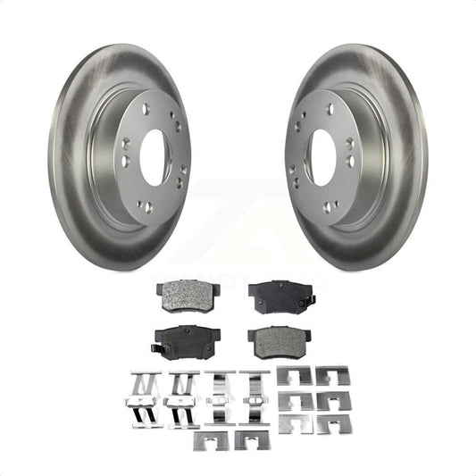 [Arrière] Kit de disque (revêtu) et plaquette (semi-métallique) de frein pour Honda Civic Acura ILX CSX KGF-101424 par Transit Auto