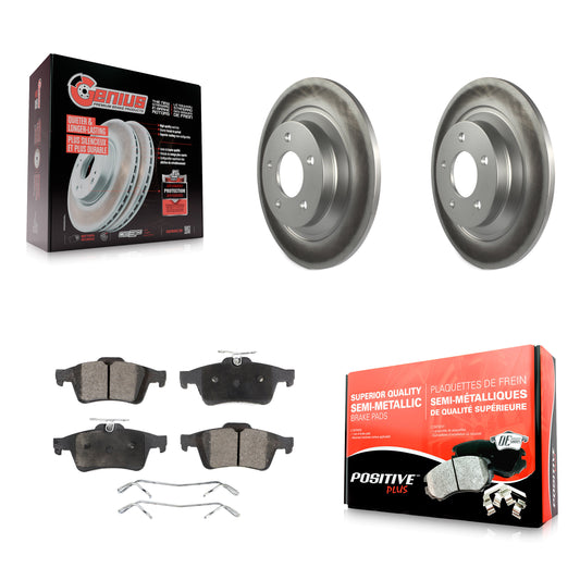 [Arrière] Kit de disque (revêtu) et plaquette (semi-métallique) de frein pour Mazda 5 KGF-101441