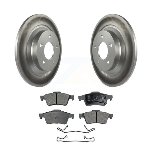 [Arrière] Kit de disque (revêtu) et plaquette (semi-métallique) de frein pour 2006 Mazda 5 To 02 06 KGF-101442 par Transit Auto