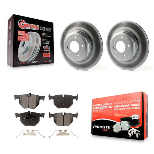[Arrière] Kit de disque (revêtu) et plaquette (semi-métallique) de frein pour BMW 335i X1 xDrive 330i 335xi 335d 330xi 335is KGF-101446