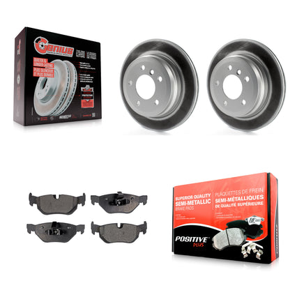[Arrière] Kit de disque (revêtu) et plaquette (semi-métallique) de frein pour BMW 328i xDrive X1 328xi 325xi KGF-101451