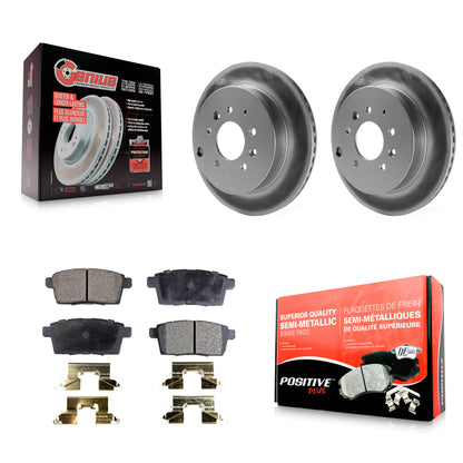 [Arrière] Kit de disque (revêtu) et plaquette (semi-métallique) de frein pour Ford Edge Mazda CX-7 Lincoln MKX KGF-101456