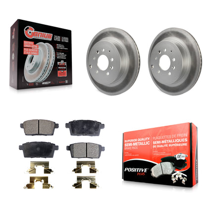 [Arrière] Kit de disque (revêtu) et plaquette (semi-métallique) de frein pour 2007-2015 Mazda CX-9 KGF-101463