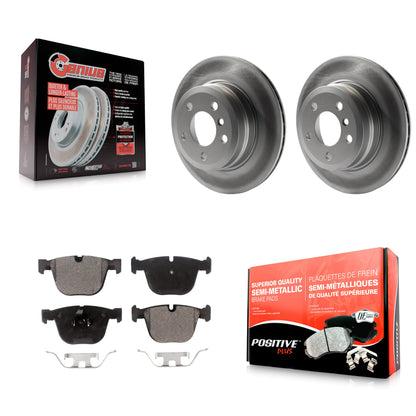 [Arrière] Kit de disque (revêtu) et plaquette (semi-métallique) de frein pour 2009 BMW X6 xDrive35i From 10 08 KGF-101466