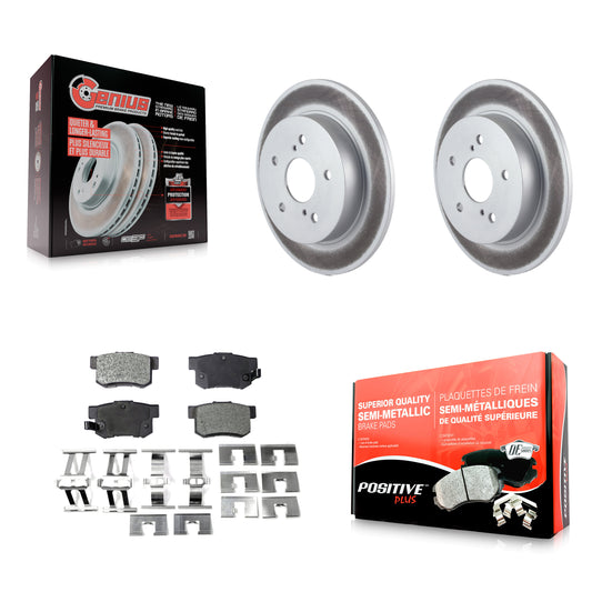 [Arrière] Kit de disque (revêtu) et plaquette (semi-métallique) de frein pour Suzuki SX4 Crossover KGF-101475