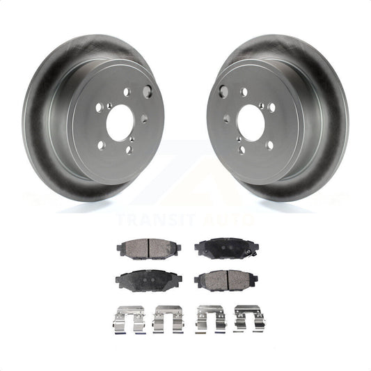 [Arrière] Kit de disque (revêtu) et plaquette (semi-métallique) de frein pour Subaru Outback Impreza Forester Legacy Scion FR-S BRZ WRX KGF-101480 par Transit Auto
