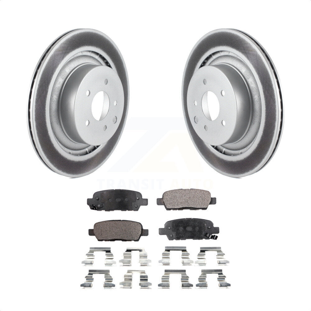 [Arrière] Kit de disque (revêtu) et plaquette (semi-métallique) de frein pour 2014 INFINITI Q60 Sport KGF-101483 par Transit Auto