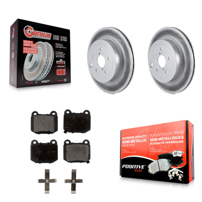 [Arrière] Kit de disque (revêtu) et plaquette (semi-métallique) de frein pour Subaru Impreza WRX STI KGF-101485