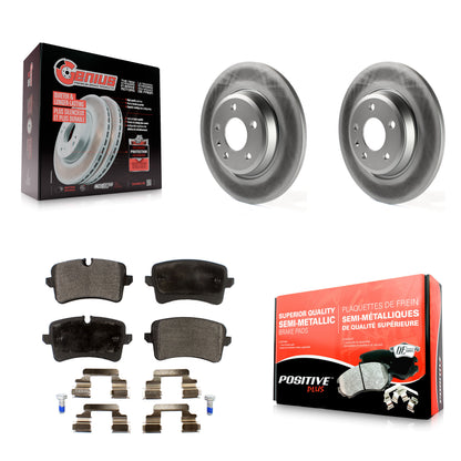 [Arrière] Kit de disque (revêtu) et plaquette (semi-métallique) de frein pour Audi A7 Quattro A6 KGF-101489