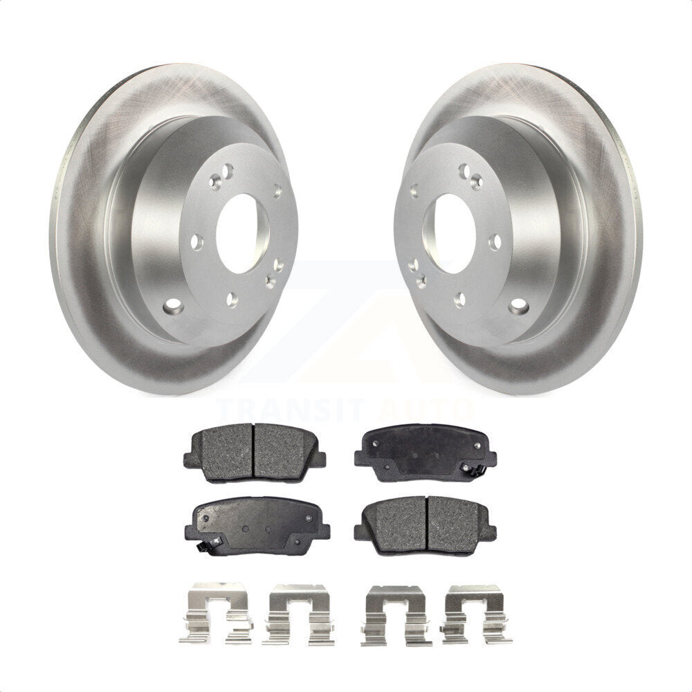 [Arrière] Kit de disque (revêtu) et plaquette (semi-métallique) de frein pour Kia Sorento Hyundai Santa Fe Sport XL KGF-101503 par Transit Auto
