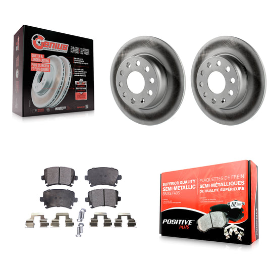 [Arrière] Kit de disque (revêtu) et plaquette (semi-métallique) de frein pour Volkswagen GTI KGF-101506