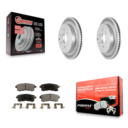 [Arrière] Kit de disque (revêtu) et plaquette (semi-métallique) de frein pour INFINITI Nissan Armada QX80 QX56 KGF-101513