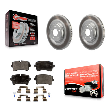 [Arrière] Kit de disque (revêtu) et plaquette (semi-métallique) de frein pour Audi A6 Quattro A7 A8 Porsche Macan KGF-101518