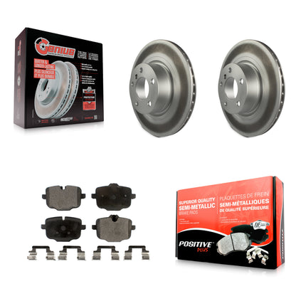 [Arrière] Kit de disque (revêtu) et plaquette (semi-métallique) de frein pour 2012 BMW X3 From 10 11 KGF-101522