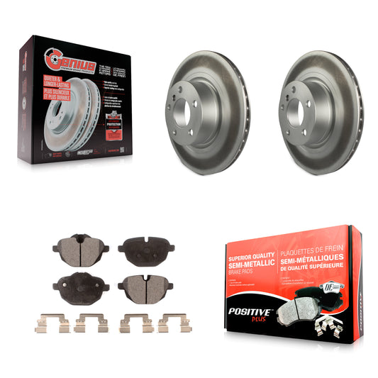 [Arrière] Kit de disque (revêtu) et plaquette (semi-métallique) de frein pour BMW X3 X4 KGF-101523