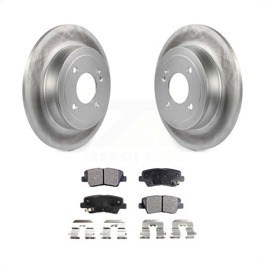 [Arrière] Kit de disque (revêtu) et plaquette (semi-métallique) de frein pour Hyundai Accent Kia Rio KGF-101535 par Transit Auto