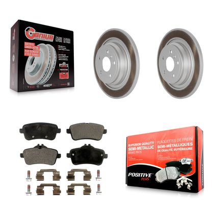 [Arrière] Kit de disque (revêtu) et plaquette (semi-métallique) de frein pour Mercedes-Benz ML350 GLE350 ML250 GLE300d KGF-101539