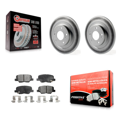 [Arrière] Kit de disque (revêtu) et plaquette (semi-métallique) de frein pour Mitsubishi Outlander Sport PHEV RVR KGF-101546