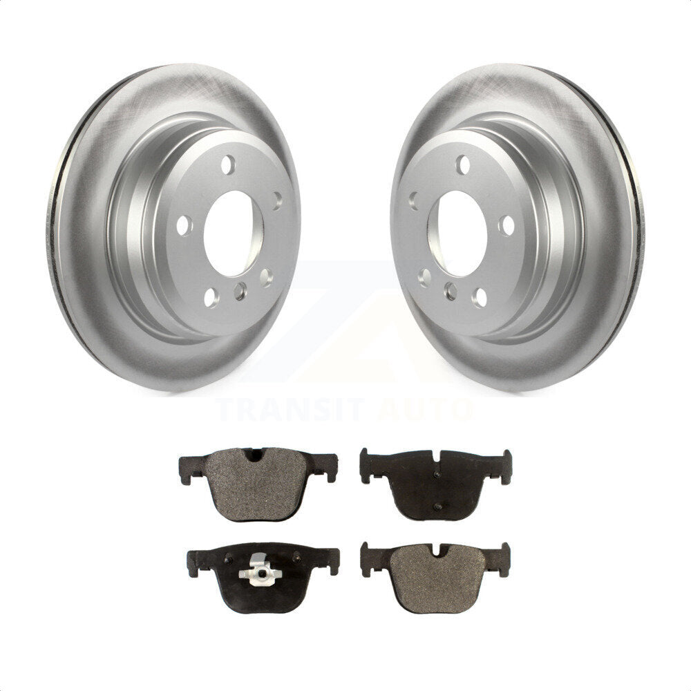 [Arrière] Kit de disque (revêtu) et plaquette (semi-métallique) de frein pour 2016 BMW 428i xDrive sans Blue Painted Calipers KGF-101555 par Transit Auto