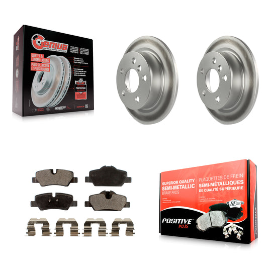 [Arrière] Kit de disque (revêtu) et plaquette (semi-métallique) de frein pour Mini Cooper KGF-101561
