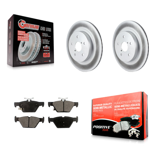[Arrière] Kit de disque (revêtu) et plaquette (semi-métallique) de frein pour Subaru Outback Legacy WRX KGF-101562