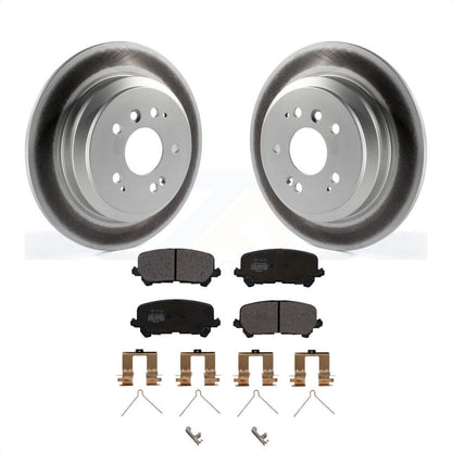 [Arrière] Kit de disque (revêtu) et plaquette (semi-métallique) de frein pour Honda Pilot Ridgeline Passport KGF-101564 par Transit Auto
