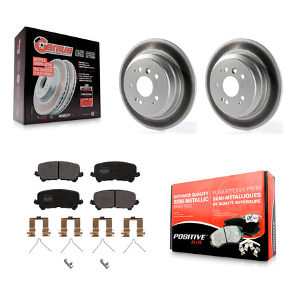 [Arrière] Kit de disque (revêtu) et plaquette (semi-métallique) de frein pour Honda Pilot Ridgeline Passport KGF-101564
