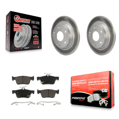 [Arrière] Kit de disque (revêtu) et plaquette (semi-métallique) de frein pour Honda Civic KGF-101568