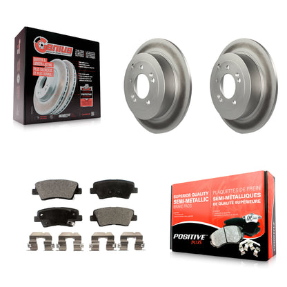 [Arrière] Kit de disque (revêtu) et plaquette (semi-métallique) de frein pour Hyundai Tucson Kia Sportage KGF-101569