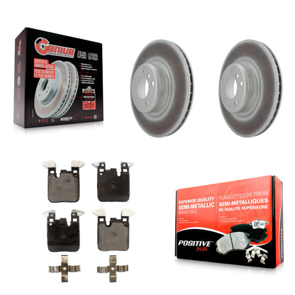 [Arrière] Kit de disque (revêtu) et plaquette (semi-métallique) de frein pour BMW 328i 428i 320i xDrive 228i M235i 230i Gran Coupe M240i KGF-101577