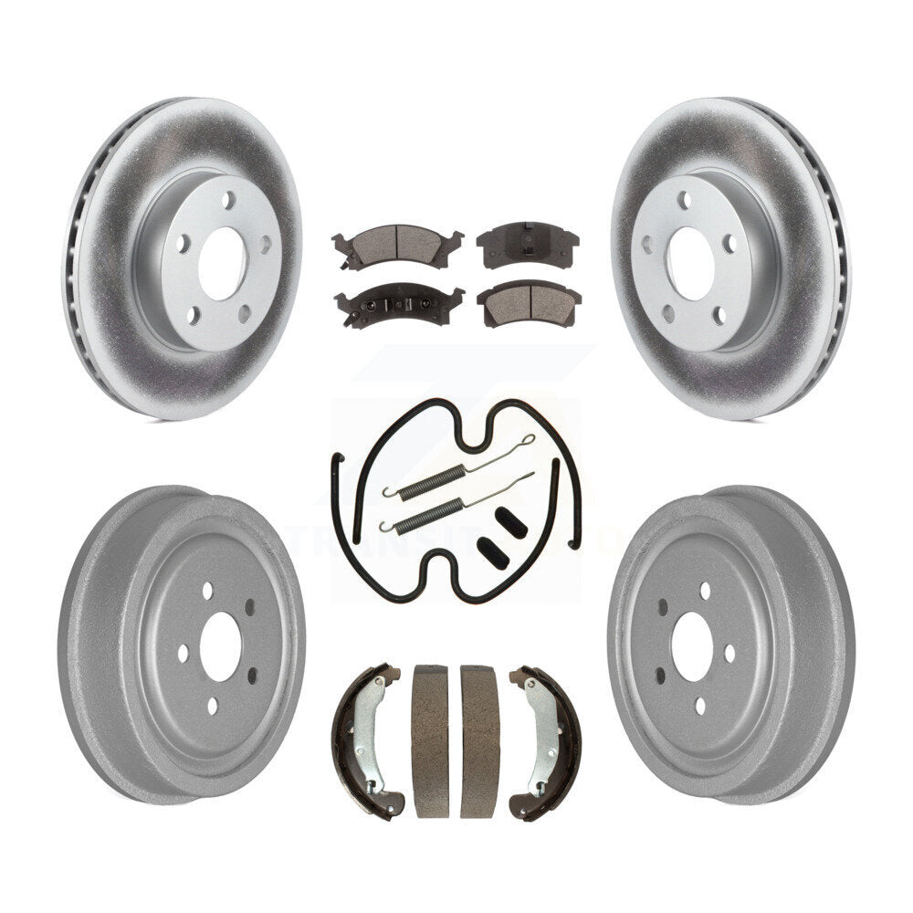 [Avant + Arrière] Kit de disque (revêtu) et plaquette (semi-métallique) de frein pour 2003-2005 Chevrolet Cavalier Pontiac Sunfire KGF-101583