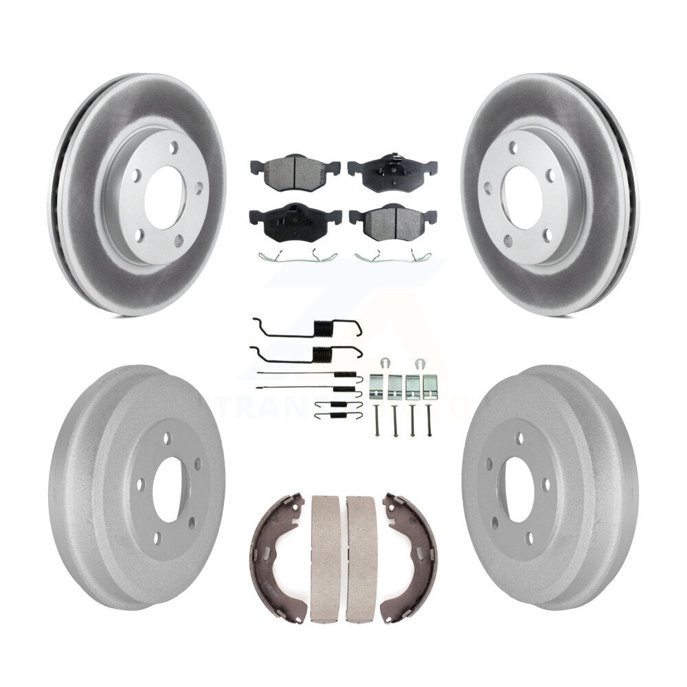 [Avant + Arrière] Kit de disque (revêtu) et plaquette (semi-métallique) de frein pour Ford Escape Mazda Tribute Mercury Mariner KGF-101598