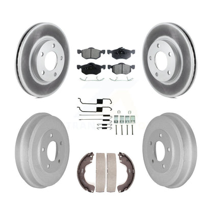 [Avant + Arrière] Kit de disque (revêtu) et plaquette (semi-métallique) de frein pour Ford Escape Mazda Tribute Mercury Mariner KGF-101598