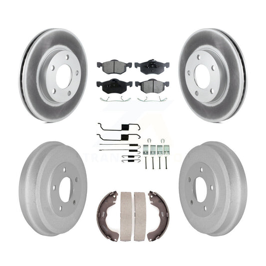 [Avant + Arrière] Kit de disque (revêtu) et plaquette (semi-métallique) de frein pour Ford Escape Mazda Tribute Mercury Mariner KGF-101598