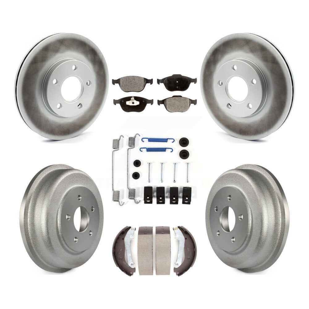 [Avant + Arrière] Kit de disque (revêtu) et plaquette (semi-métallique) de frein pour 2010-2013 Ford Connect KGF-101603