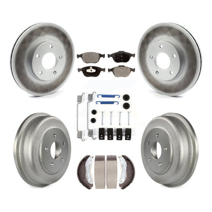 [Avant + Arrière] Kit de disque (revêtu) et plaquette (semi-métallique) de frein pour 2010-2013 Ford Connect KGF-101603