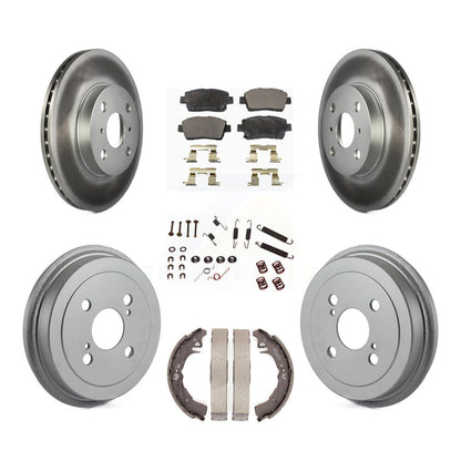 [Avant + Arrière] Kit de disque (revêtu) et plaquette (semi-métallique) de frein pour 2001-2005 Toyota Echo KGF-101624