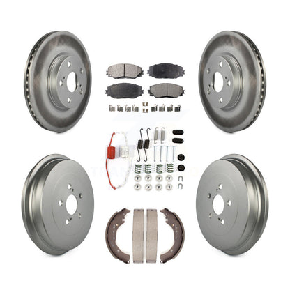 [Avant + Arrière] Kit de disque (revêtu) et plaquette (semi-métallique) de frein pour Toyota Corolla KGF-101634