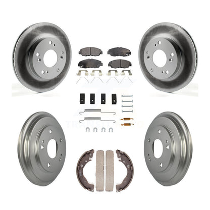 [Avant + Arrière] Kit de disque (revêtu) et plaquette (semi-métallique) de frein pour Honda Civic KGF-101637